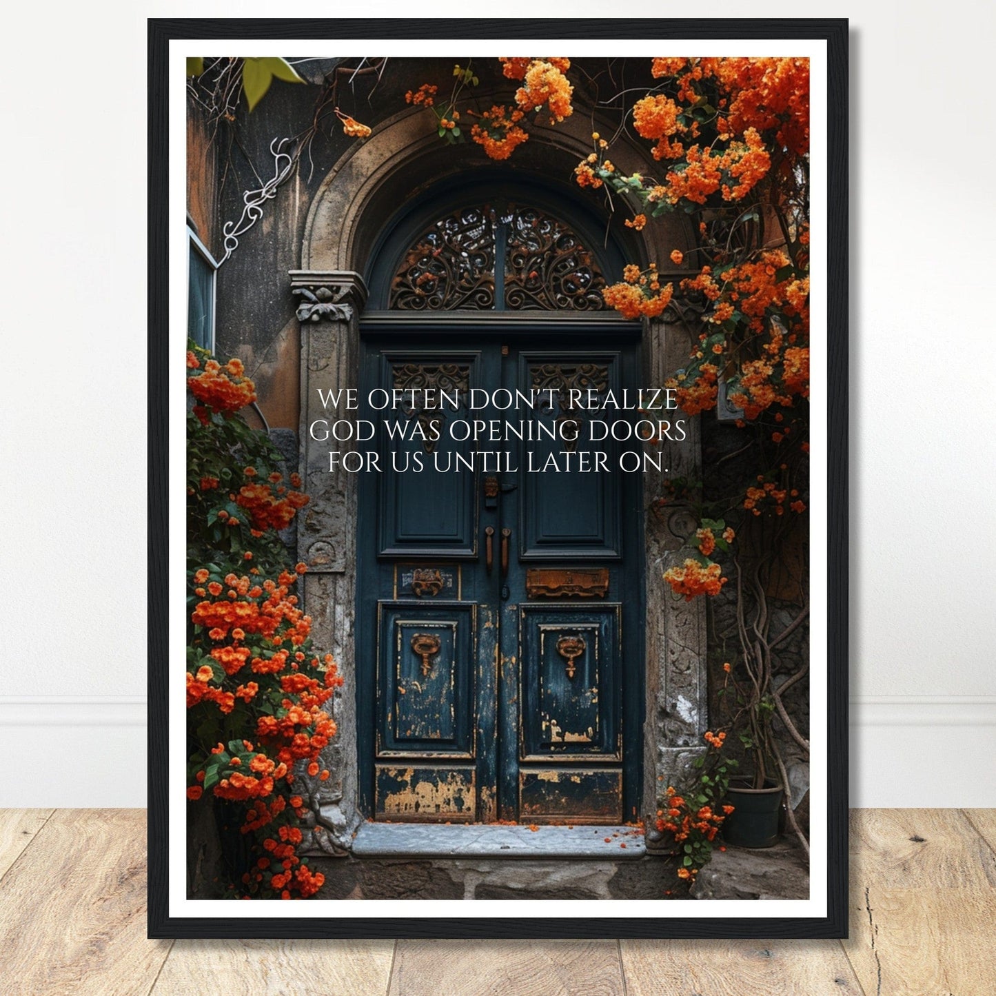 Coffee With My Father Print Material Open Doors - Custom Art
