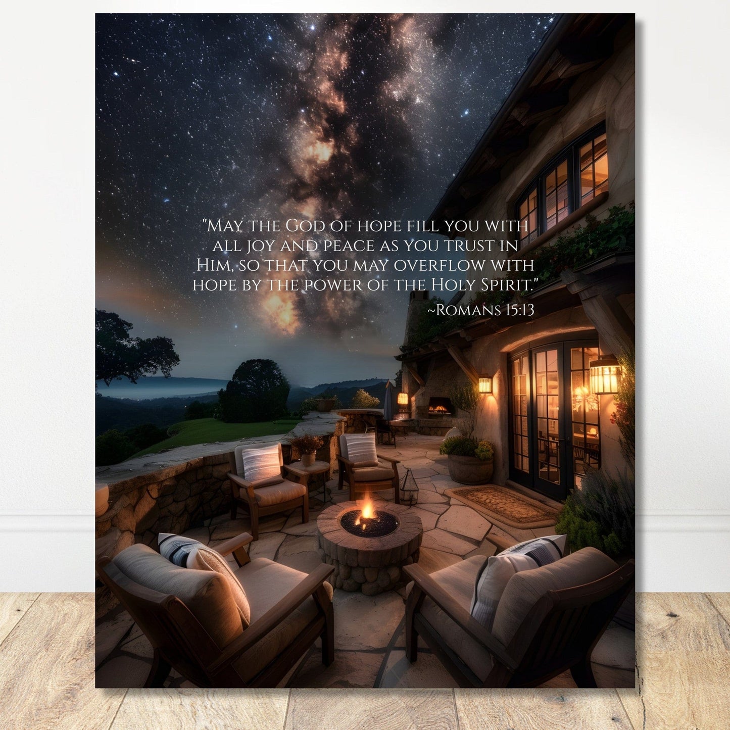 Coffee With My Father Print Material Unframed / 40x50 cm / 16x20″ / Unframed - Poster Only God of Hope